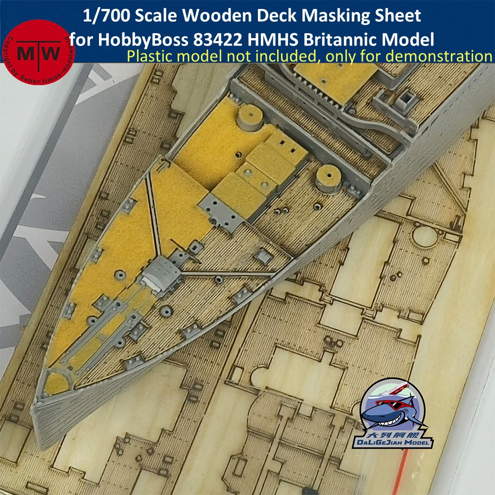 Woodworking Mask - 1/700 Scale Wooden Deck Masking Sheet