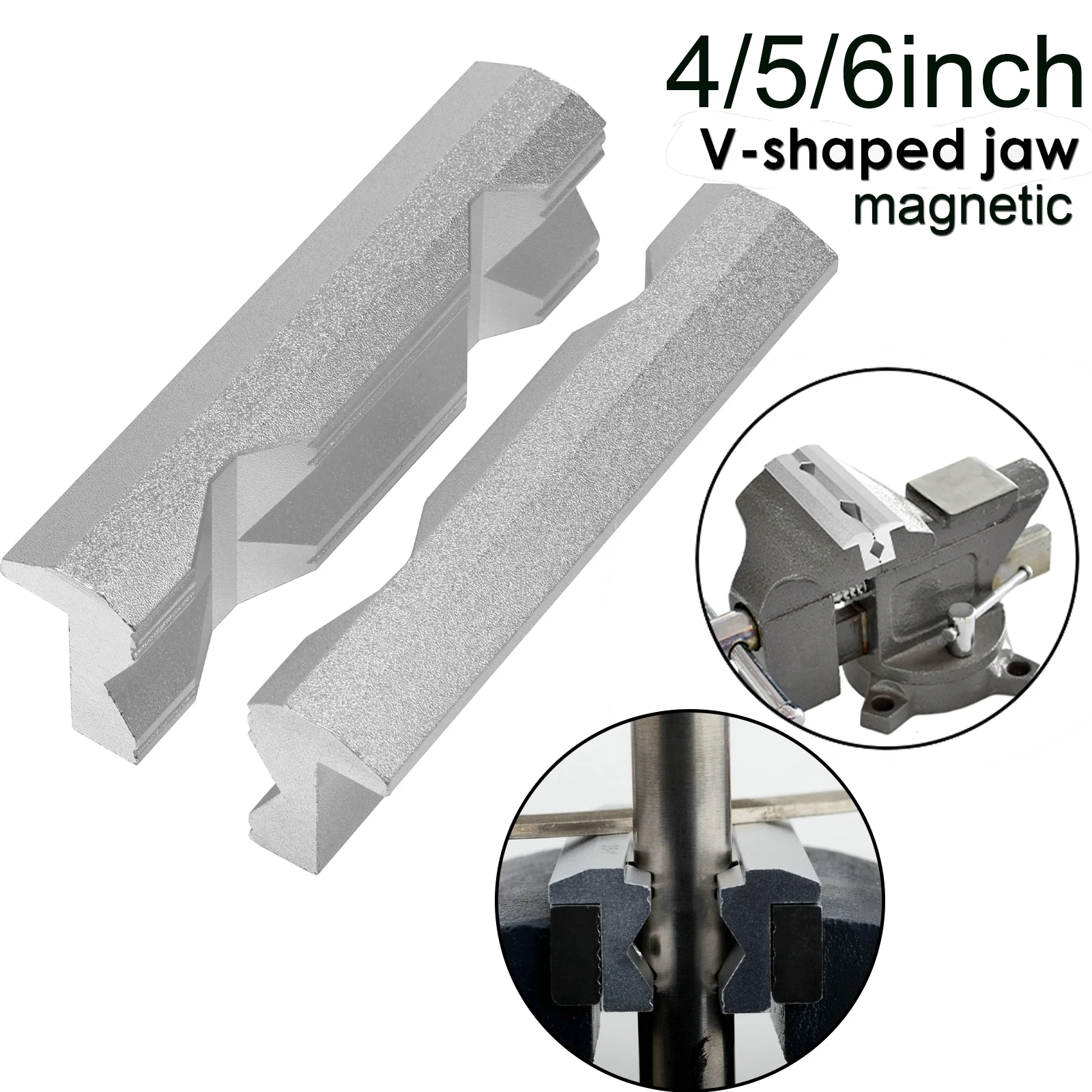 Magnetic Vise Jaws 4/5/6inch V - Woodworking Vise Types 评论和价格