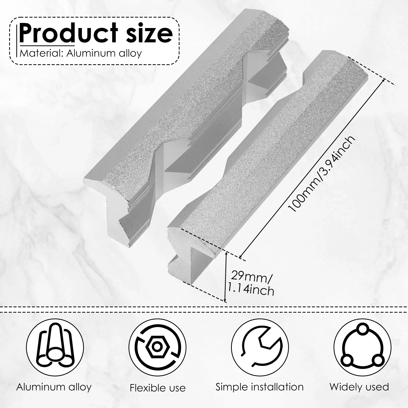 Magnetic Vise Jaws 4/5/6inch V - Woodworking Vise Types 评论和价格