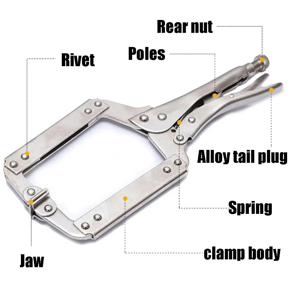 6/9/11/14/18 Inch C Type Multi - Woodworking Vise Types 评论和价格