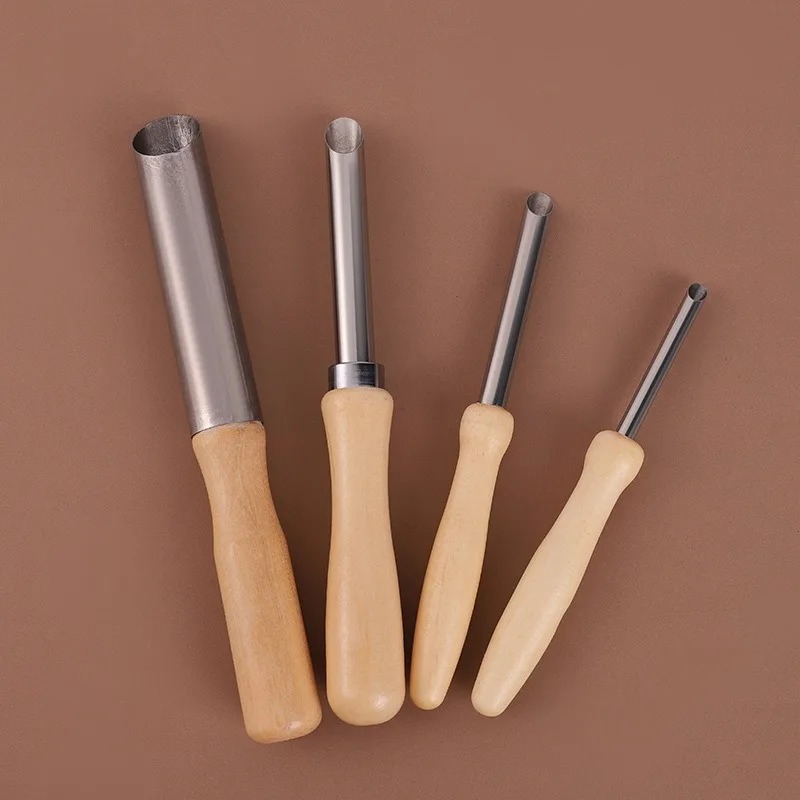 4 Pcs Wooden Handle Pottery Ho - Woodworking Veneer Cutter 评论和价格