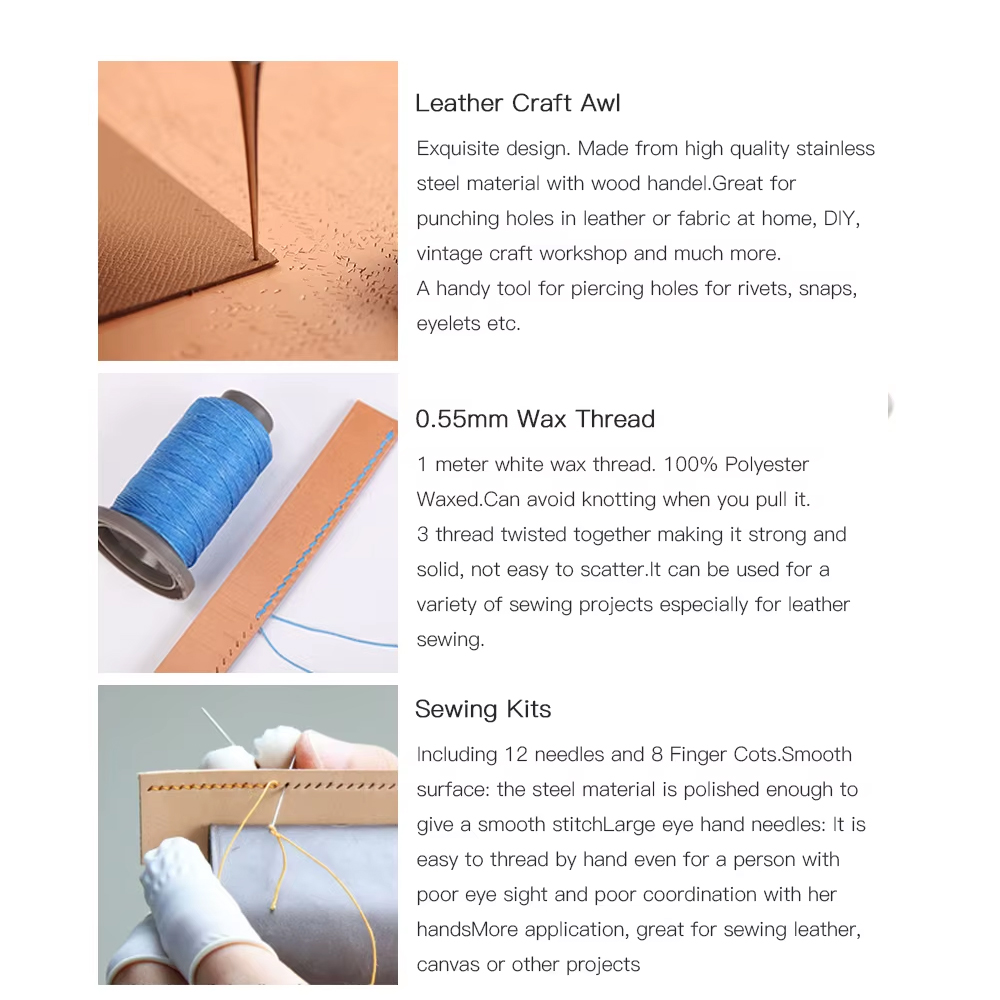 WUTA Professional Leather Craf - Woodworking Basic Tools 评论和价格
