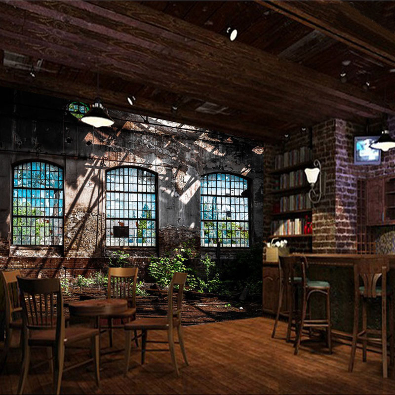 Custom 3D Photo Wallpaper Retr - Woodworking Wallpaper 评论和价格