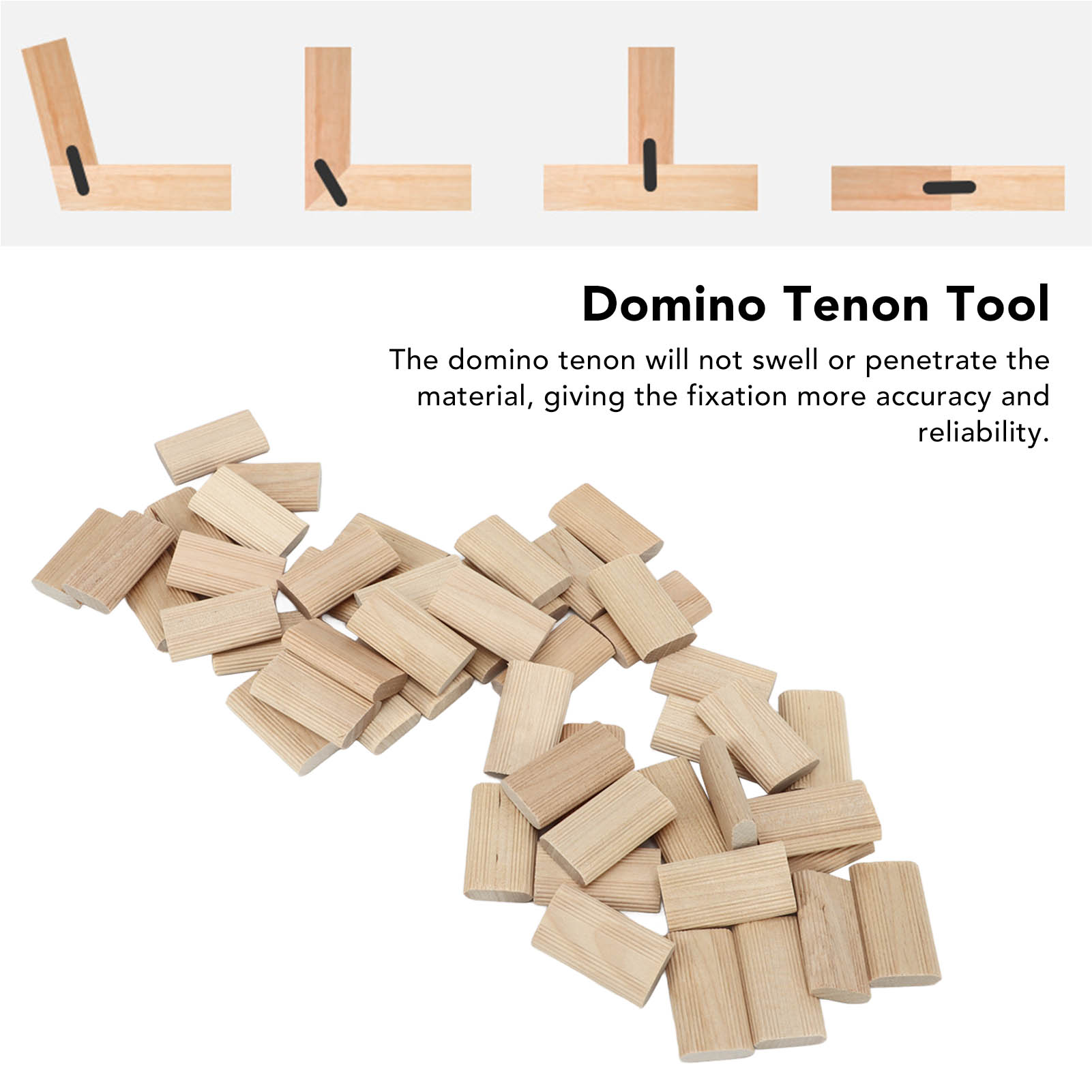Domino Beech Wood 8x40mm Loose - Woodworking Domino 评论和价格